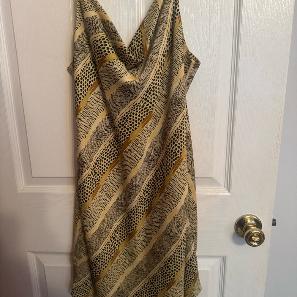 Urban Outfitters Printed Cowlneck Dress